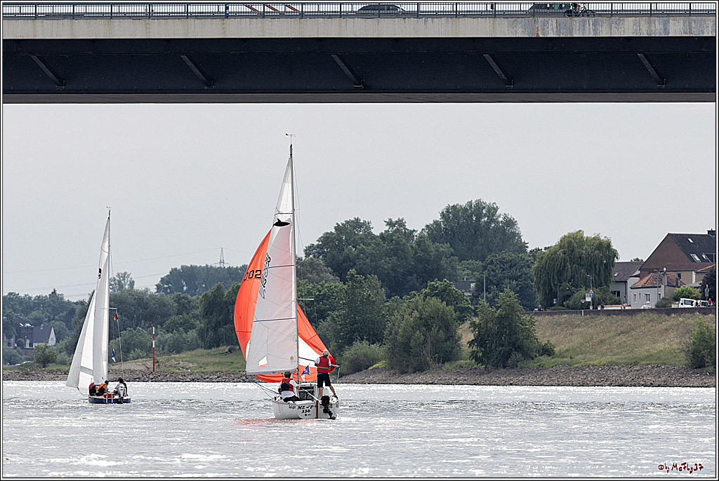 100 Jahre Rheinwoche 2022 - 2. Wettfahrt  Hitdorf - Duesseldorf, 03.06.2022,